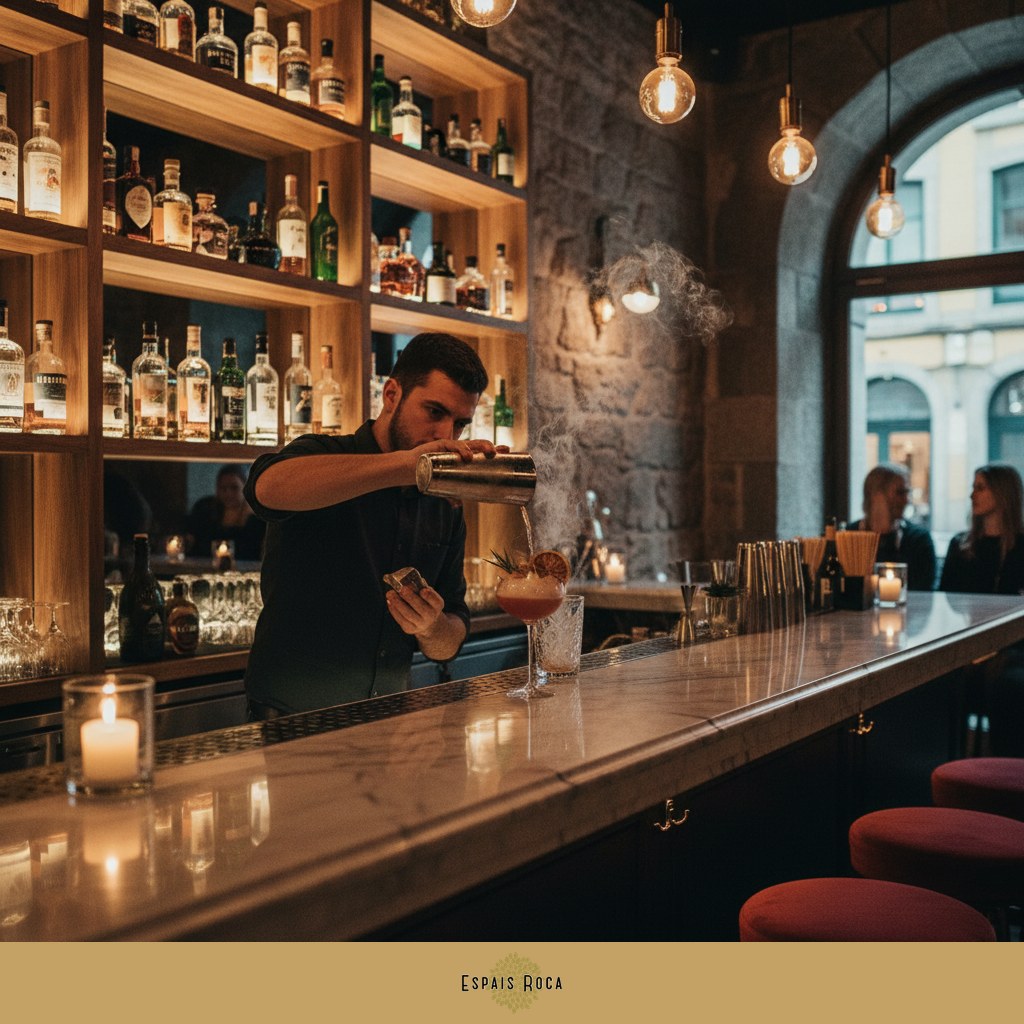A craft cocktail bar in Porto