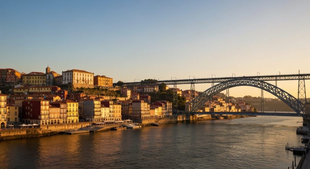 Porto Ribeira Bridge Golden