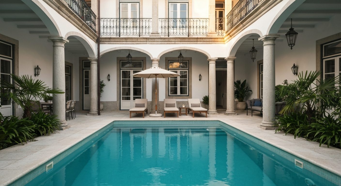 Villa Almada private pool, Porto villa with pool